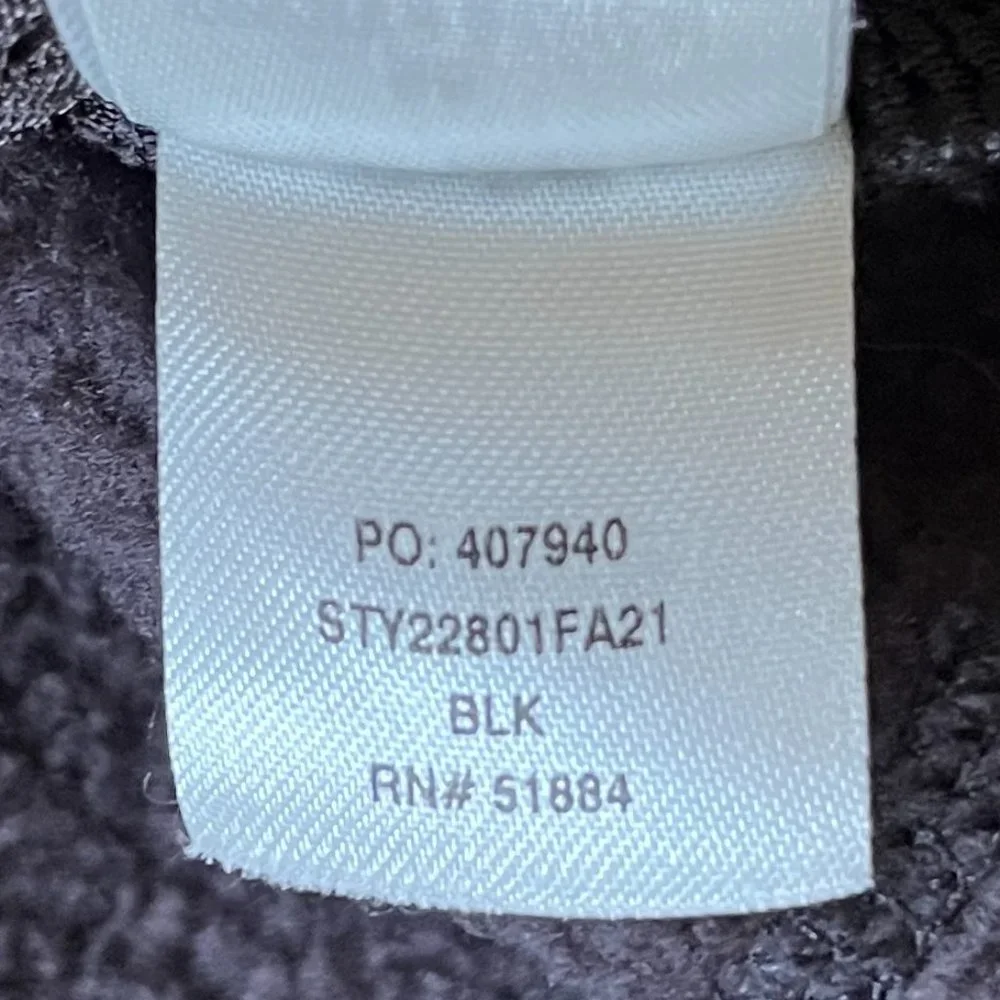 SOLD Patagonia Black Sherpa Fleece Zip Up Jacket Top Mens Size Large - Picture 5 of 9